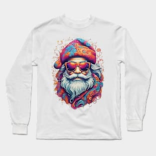 Psychedelic Santa Long Sleeve T-Shirt